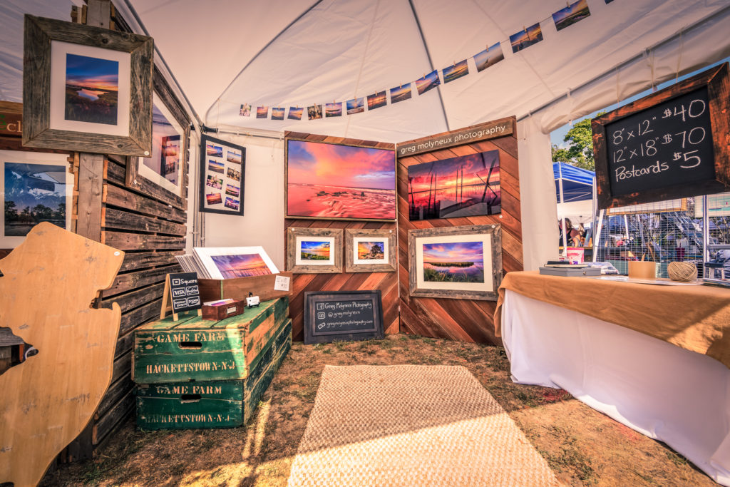 Photo of Greg Molyneux Photography display tent at The Makers Festival 2016